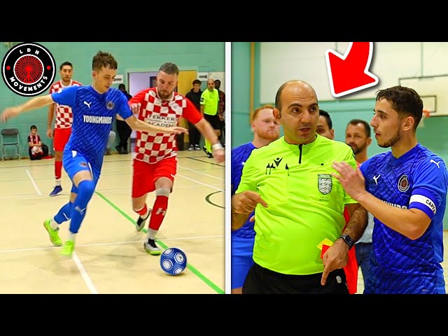 I Played in a PRO FUTSAL MATCH & The REF Got ANGRY! (Football Skills & Goals) class=