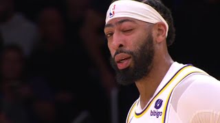 Anthony Davis EYE INJURY sit out for the rest of the game GSW vs LAKERS