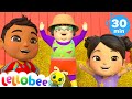 Let's Get Active Dance! - +More Lellobee City Farm! | Learning Nursery Rhymes & Baby Songs