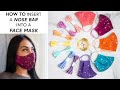 How To Insert a Nose Bar Into a Face Mask | a Shabby Fabrics Tutorial