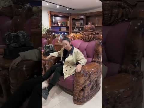 The Ebony Wood Supreme Super Elephant Sofa This Is The Ride Of The Big Boss Sofaset Woodensofaset