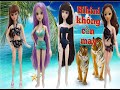 CÁCH LÀM BIKINI CHO BÚP BÊ KHÔNG CẦN MAY / Bikini for doll
