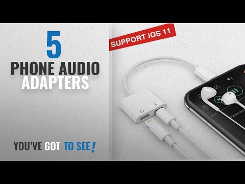 Top 10 Phone Audio Adapters [2018]: 2 in 1 Lightning Audio + Charger Adapter for iPhone 8/ 8 Plus/