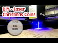 Laser engrave christmas coins with xtoollaser m1