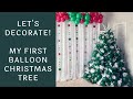 My first organic balloon Christmas tree! | Time-lapse video