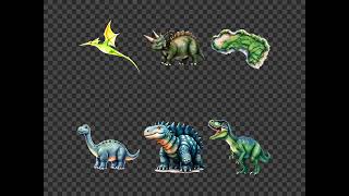 Cute Dinosaurs Clipart Bundle Prehistoric T-Rex Triceratops Brachiosaurus Stegosaurus Pterodactyl...