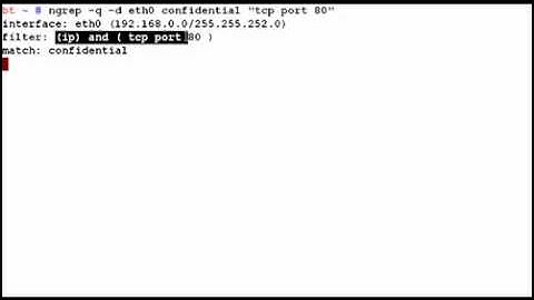 Network Grep (Ngrep) Basics