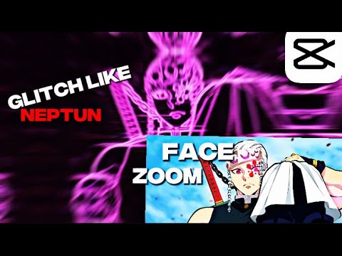 [ Tutorial ]Glitch Like neptun with different colours  & Face zoom on Capcut