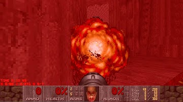 Doom II: Crate Expectations MAP09 - Caco Accessible UV-Speed (also Pacifist) in 0:16.86