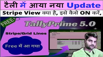 Tally prime upgrade version 5.0! with Stripe view New features #tallyprime#stripe view 🪟