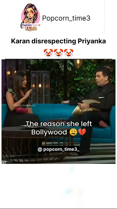 Karan is so mean 🤡 #priyankachopra #bollywood #koffeewithkaran #nickjonas