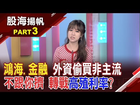 注意!外資風格轉換 不願人擠人 低檔冷門海量吃 跟著台積電吃香喝辣!特用化學熬出頭?搶反彈?│20240302-3股海揚帆*王嬿婷 林昌興@ustvbiz