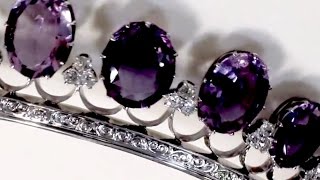 Antique Tiara with Amethysts and Diamonds