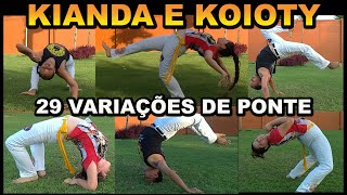 29 variações de ponte -Movimentos de capoeira - Mestre Koioty e Kianda- Capoeira Herança de Zumbi