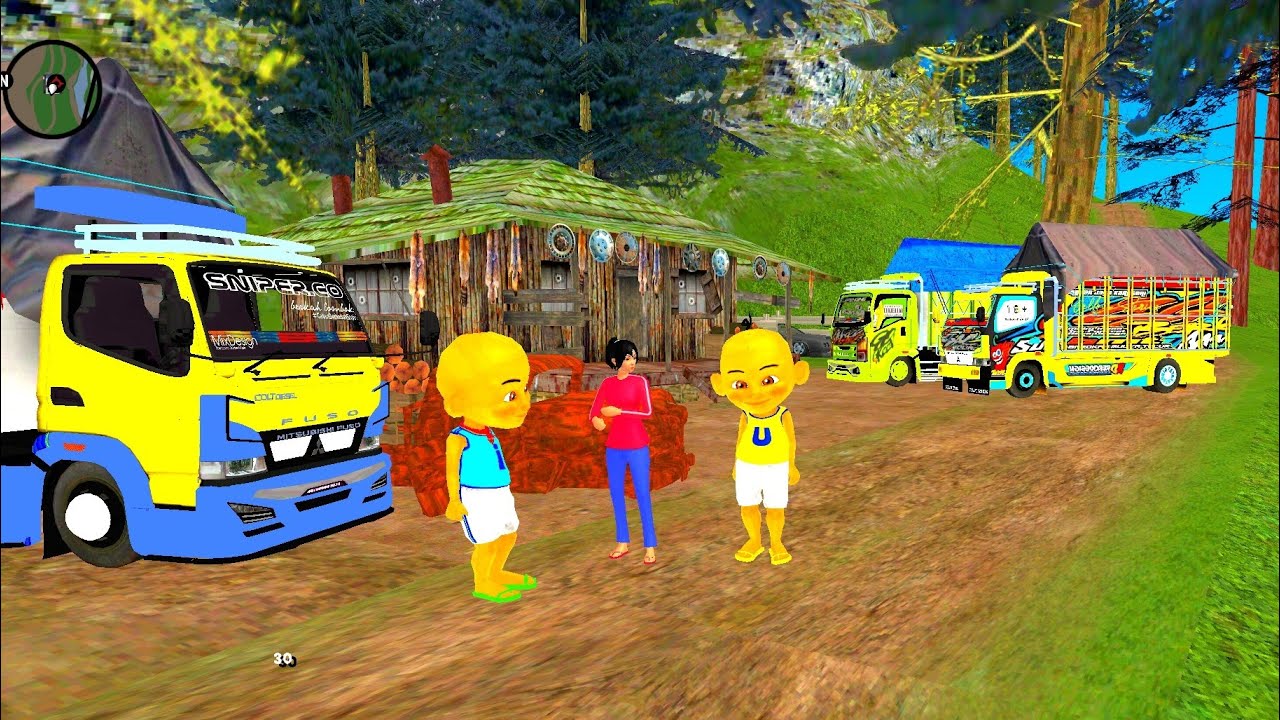 Upin ipin Main Ke Rumah Hutan Kak Ros Naik Truk Oleng Keren 😄😝 Dunia Oyya