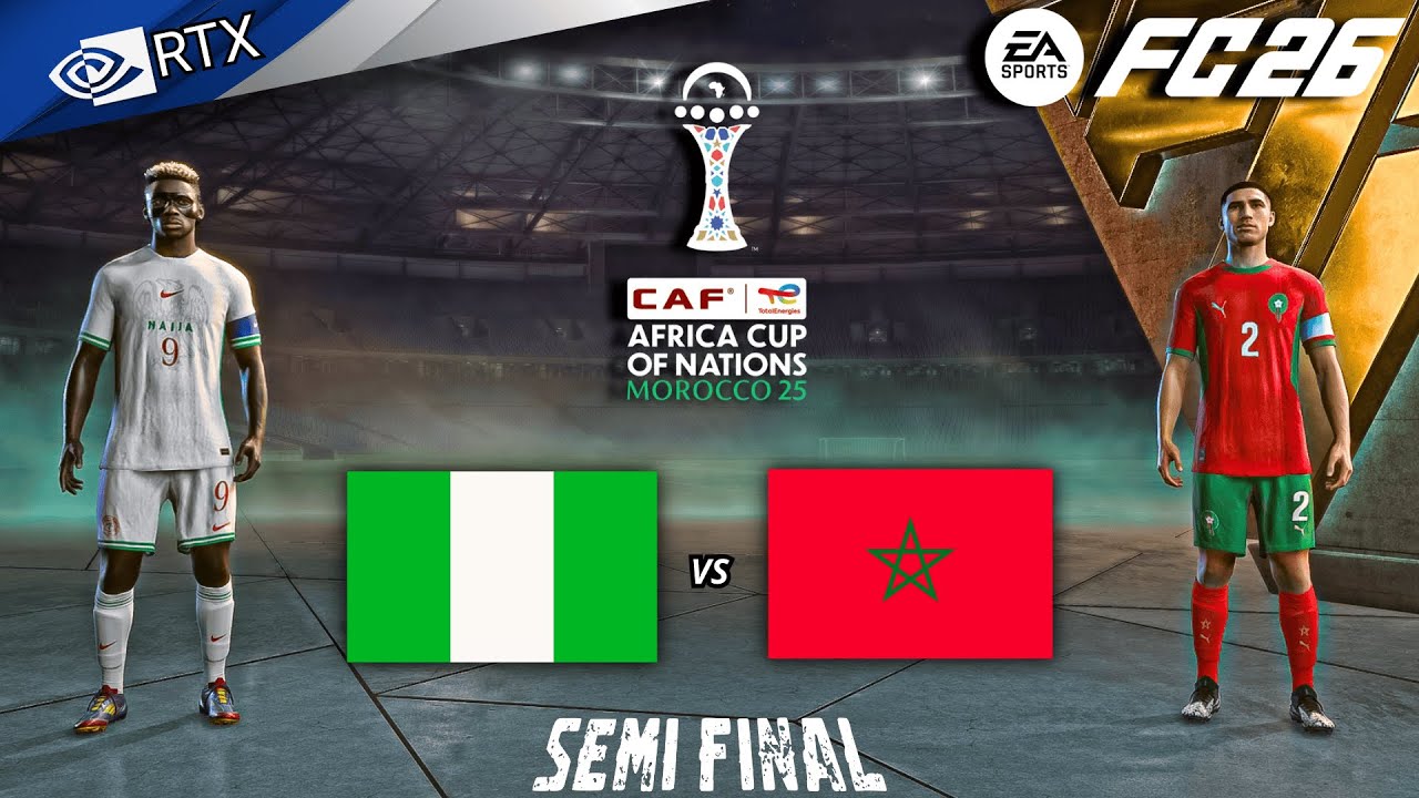ФК 26 - Нигерия против Марокко | Полуфинал Кубка африканских наций 2025: полный матч | PC™ [4K60]