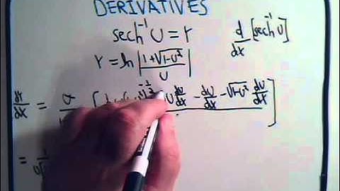 Inverse Hyperbolic Functions: Derivatives Example 6