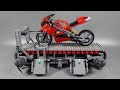 Lego motorcycle suspension testing device