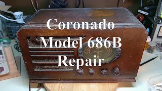 Coronado 686B tube radio repair