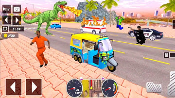 Tuk Tuk auto rickshaw driver 3D game - #117 auto rickshaw driving game - Android iOS Gameplay