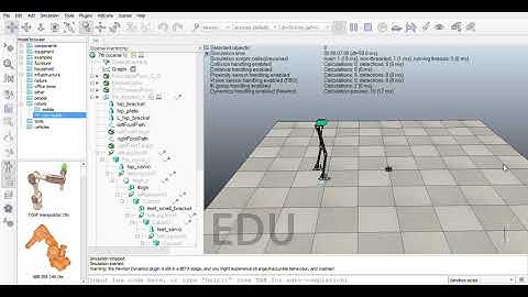Walking Simulation of Humanoid Biped Locomotion