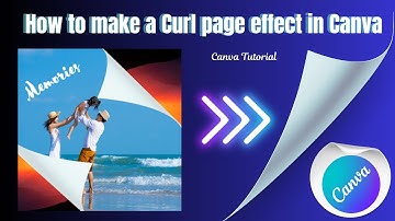 How To Make a Curl Page Effect In Canva | Turn Page Effect | Canva Tutorial
