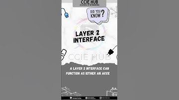 Layer 2 Interface ........ #ccnp #ccna #ccie #cisco #networking #cisco #cciehub