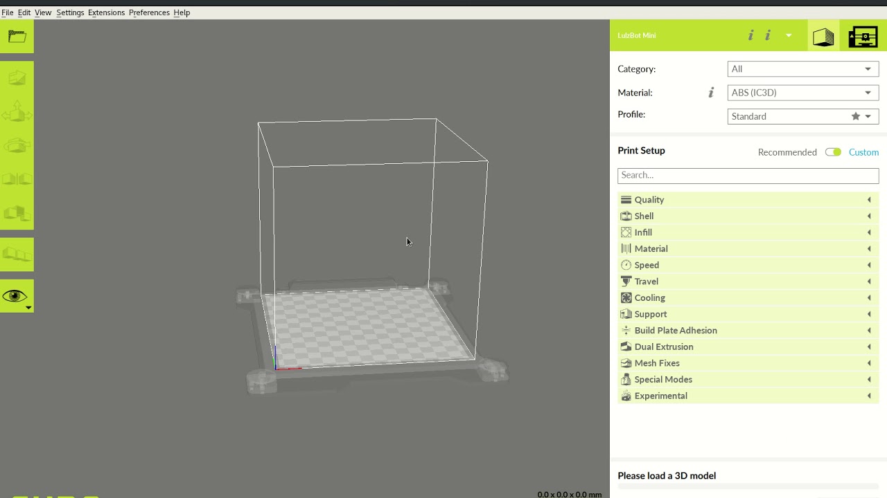 New Cura LulzBot(R) Edition Twoolhead setup