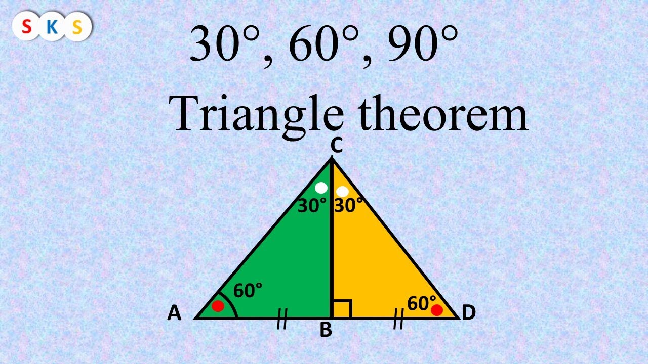 30 60 90 Triangle Theorem Proof I Triangle I Theorem Of 30 60 90 Triangle Proof Youtube