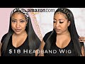 AMAZON FINDS ✨ $18 HEADBAND WIG!!! Yasss or Pass?