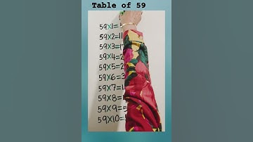 Table of 59#Table Trick #shorts