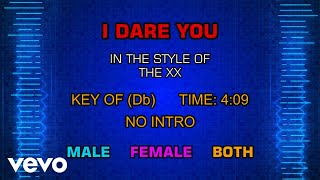 Video thumbnail of "The xx - I Dare You (Karaoke)"