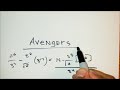 The AVENGERS theme song played with a Marker