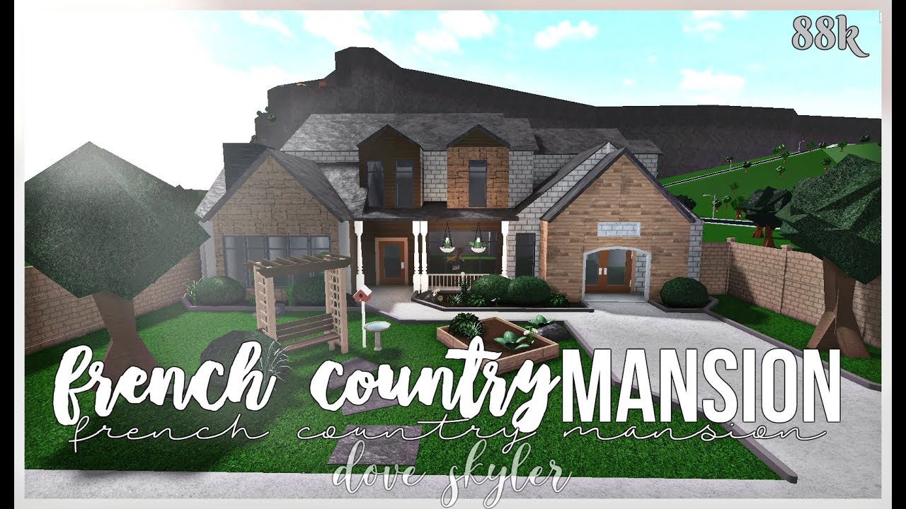 Bloxburg French Country Mansion Youtube