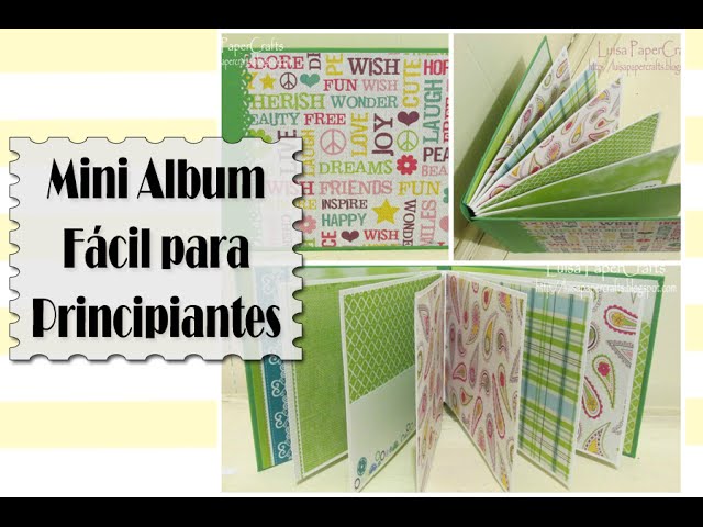 How to make an Easy Scrapbook Mini Album for Beginners