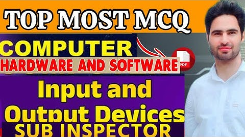 Mcqs|Hardware and Software |Input and Output devices | #jkssb #india  #ssc #computer #constable