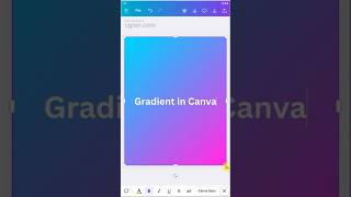 How to make gradient color background in Canva Mobilee #canva #canvatutorial #graphicdesign