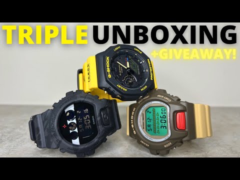 UNBOXING 3 G-SHOCKS