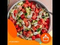 Alvorada Gourmet - Salada de melancia com queijo minas e manjericão