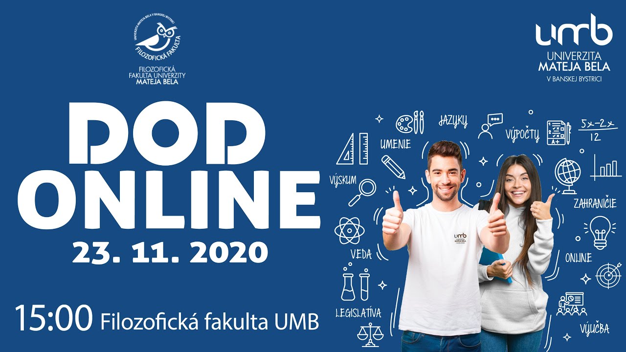 ONLINE DOD na Filozofickej fakulte UMB v Banskej Bystrici