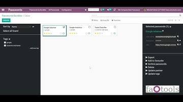 Odoo Password Manager v14 by faOtools overview