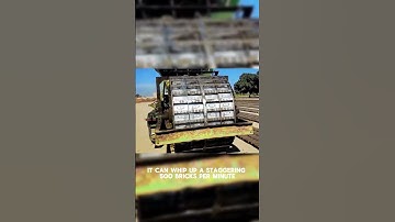 Revolutionizing Construction: Brick Laying Machine in Action! 🏗🤖-#part1