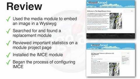 193. Chapter review and challenges for the chapter "How to Evaluate Modules and Install IMCE"