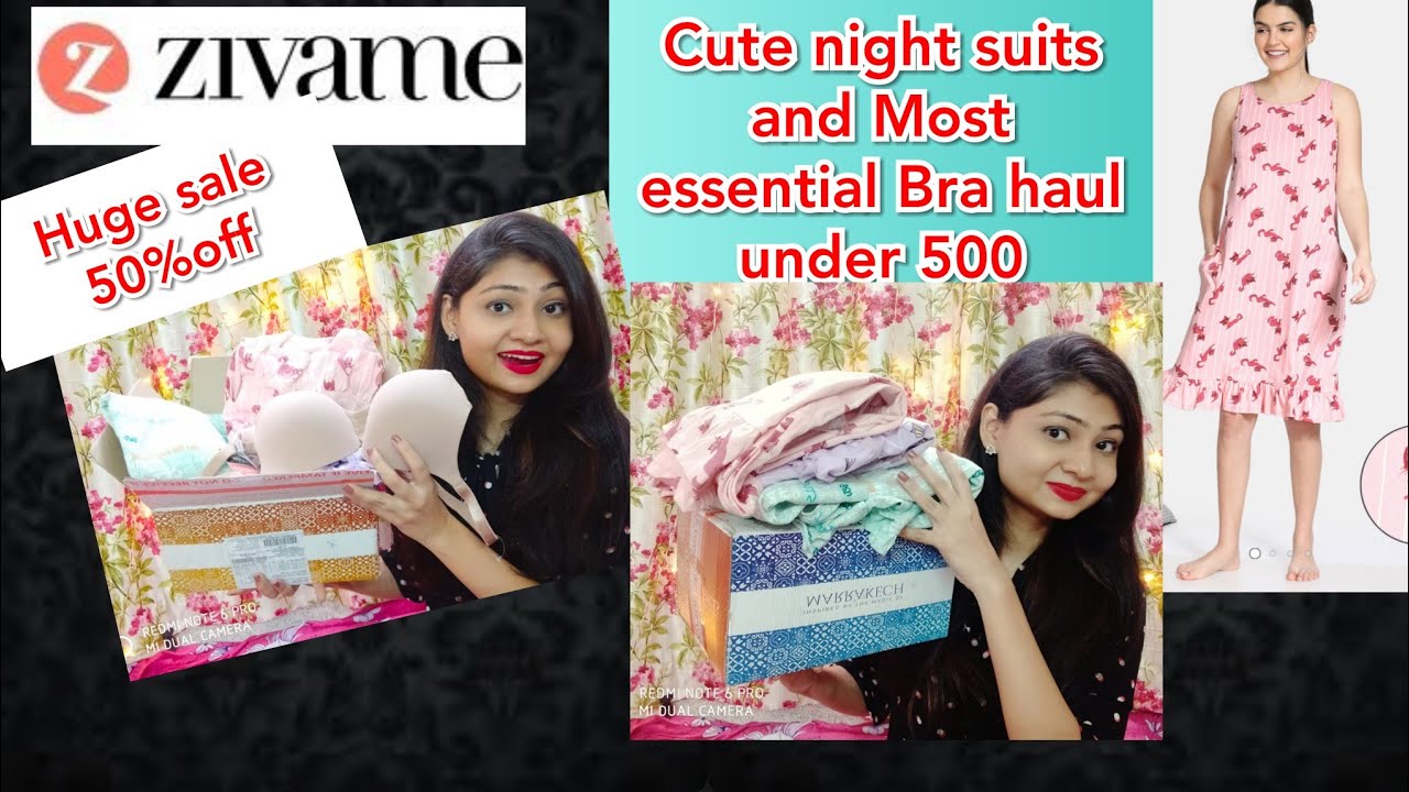 Zivame nightwear Haul Under 500, Summer special Night Suits and Lingerie  Haul 