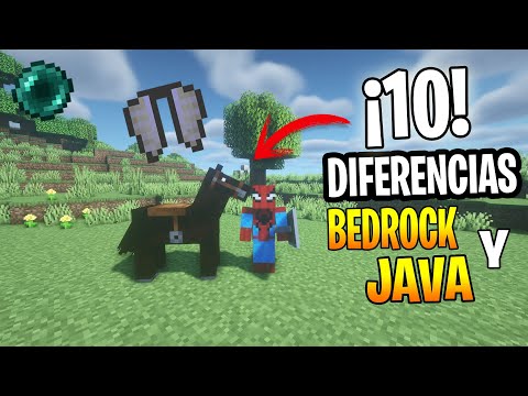 10 Diferencias ENTRE Minecraft Bedrock y Java 😱