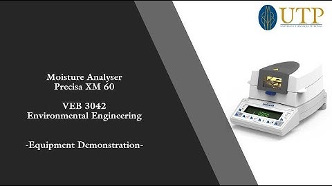 Moisture Analyser Precisa XM 60