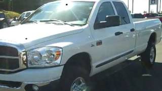 SOLD-2007 Dodge Ram 2500 Crew Cab Long Bed Big Horn Edition White Enumclaw WA V1965
