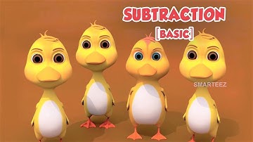 Basic Math for Kids | Basic Subtraction - Part 2 | Preschool and Kindergarten Learning Videos