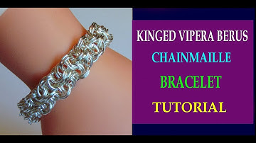 KINGED VIPERA BERUS CHAINMAILLE BRACELET TUTORIAL