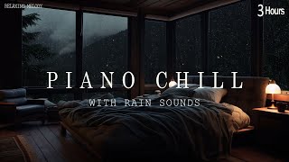 Relaxing Music for Healing Stress and Anxiety - Soothing Piano, Deep Sleep, Soft Rain for Sleeping
